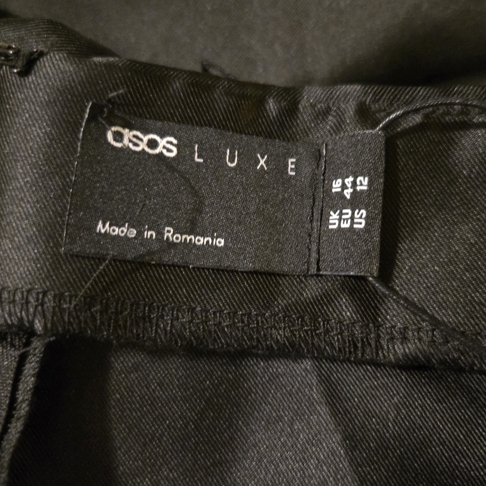 ASOS Black Satin Midi Dress - Picture 7 of 8